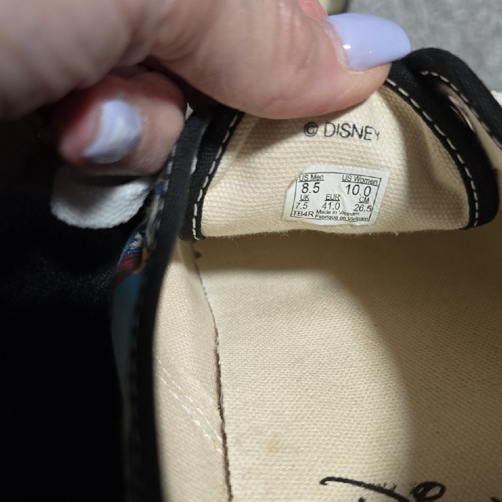 Disney Vans Off The Wall Sneakers Size 10 - Picture 6 of 6